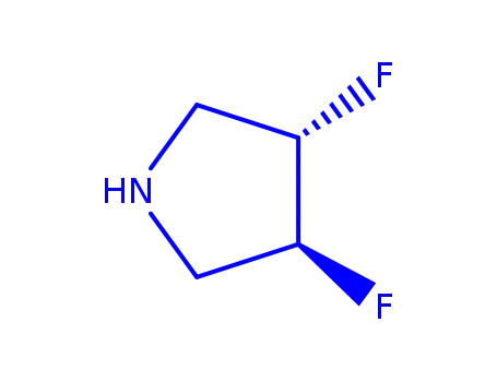Molecular Structure of 863396-77-4 ((3R,4R)-3,4-Difluoro-pyrrolidine)