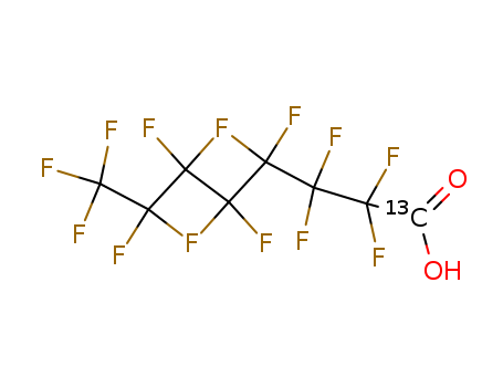 Octanoic-1-13C acid,2,2,3,3,4,4,5,5,6,6,7,7,8,8,8-pentadecafluoro- (9CI)