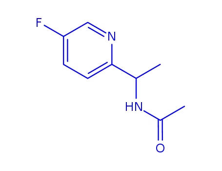Molecular Structure of 905587-17-9 ((S)-N-(1-(5-fluoropyridin-2-yl)ethyl)acetaMide)