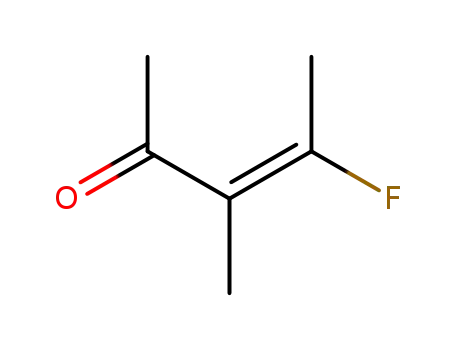 Molecular Structure of 86154-59-8 (3-Penten-2-one, 4-fluoro-3-methyl-, (E)- (9CI))