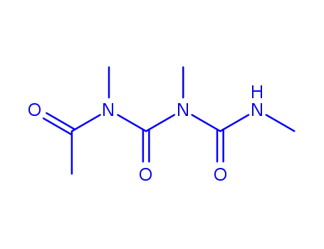 Molecular Structure of 861778-28-1 (Biuret,  1-acetyl-1,3,5-trimethyl-  (2CI))