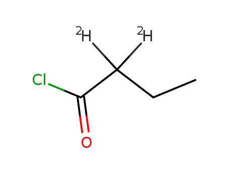 Molecular Structure of 90587-10-3 (BUTYRYL-2,2-D2 CHLORIDE)