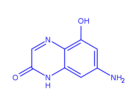 Molecular Structure of 860367-75-5 (2(1H)-Quinoxalinone,  7-amino-5-hydroxy-)
