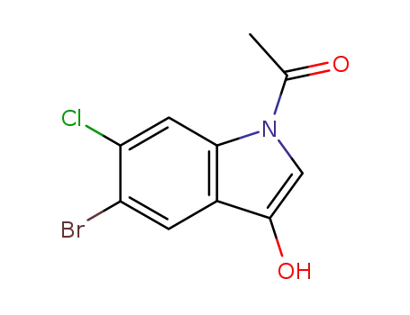 N-ACETYL-5-BROMO-6- 클로로 -3- 하이드 록시 인돌
