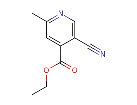 Molecular Structure of 90915-26-7 (ethyl 5-cyano-2-Methylpyridine-4-carboxylate)