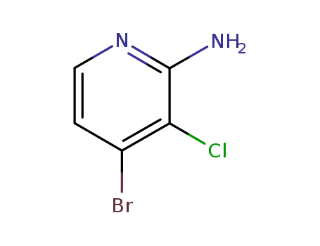 Molecular Structure of 861024-02-4 (2-Amino-4-bromo-3-chloropyridine)