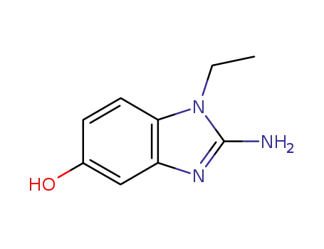 Molecular Structure of 90559-07-2 (5-Benzimidazolol,2-amino-1-ethyl-(7CI))