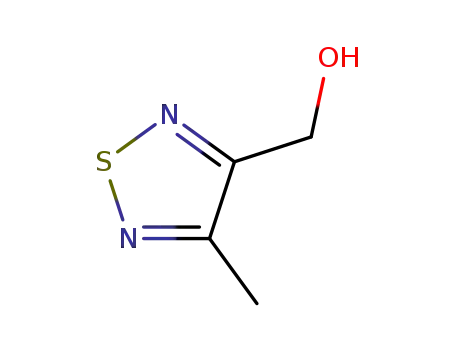 Molecular Structure of 90507-34-9 (1,2,5-Thiadiazole-3-methanol, 4-methyl-)