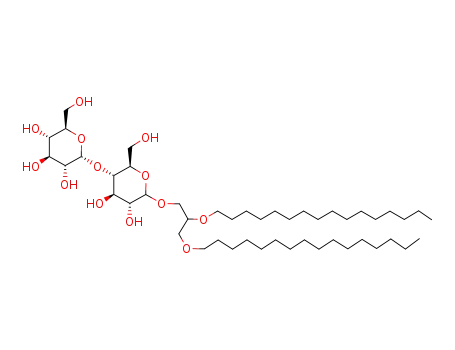 Molecular Structure of 83374-51-0 (1,2-dipalmityl(cellobiosyl(1'--3))glycerol)