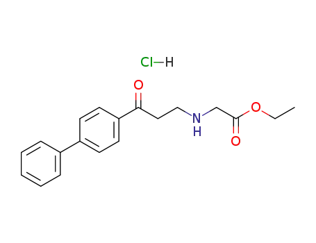 글리신, N-(3-(1,1'-비페닐)-4-일-3-옥소프로필)-, 에틸 에스테르, 염산염