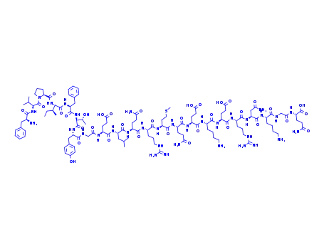 Molecular Structure of 9072-41-7 (MOTILIN (HUMAN, PORCINE))