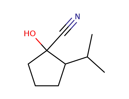 Cyclopentanecarbonitrile, 1-hydroxy-2-isopropyl- (7CI)