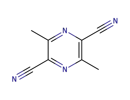 Molecular Structure of 861554-17-8 (2,5-Pyrazinedinitrile,  3,6-dimethyl-  (2CI))
