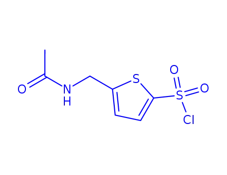 Molecular Structure of 859491-07-9 (5-[(ACETYLAMINO)METHYL]THIOPHENE-2-SULFONYL CHLORIDE)