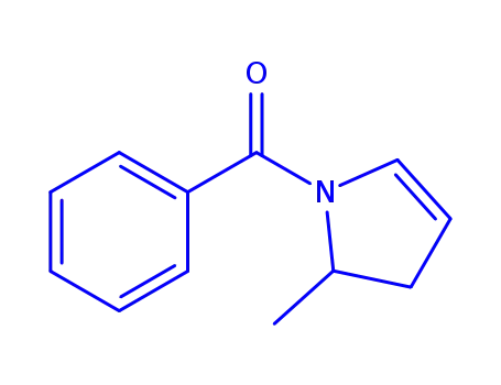 Molecular Structure of 861582-94-7 (-delta-2-Pyrroline,  1-benzoyl-5-methyl-  (2CI))