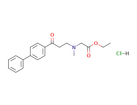 글리신, N-(3-(1,1'-비페닐)-4-일-3-옥소프로필)-N-메틸-, 에틸 에스테르, 염산염