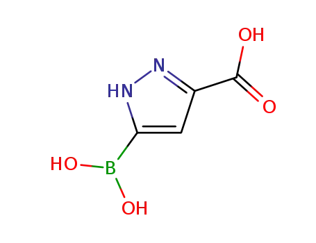 Molecular Structure of 90567-45-6 (Pyrazole-3(or 5)-carboxylic acid, 5(or 3)-borono- (7CI))