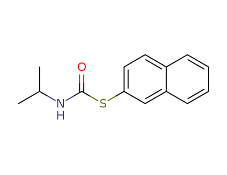 Molecular Structure of 85966-66-1 (S-naphthalen-2-yl propan-2-ylcarbamothioate)
