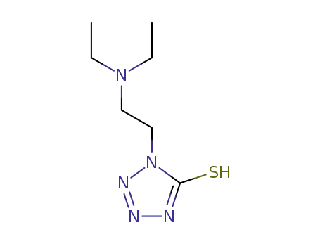 Molecular Structure of 86475-43-6 (1-(2-Diethylaminoethyl)-5-mercaptotetrazole)