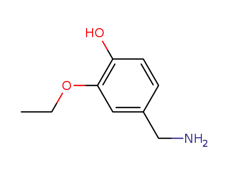 Molecular Structure of 90643-06-4 (3-ETHOXY-4-HYDROXYBENZYLAMINE)