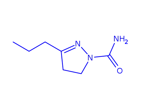 Molecular Structure of 860762-36-3 (-delta-2-1-Pyrazolinecarboxamide,  3-propyl-  (1CI))
