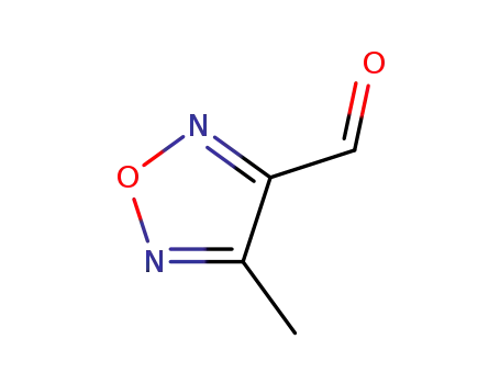 Molecular Structure of 90507-35-0 (1,2,5-Oxadiazole-3-carboxaldehyde, 4-methyl- (9CI))