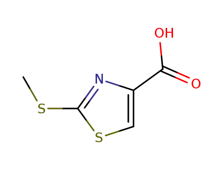 Molecular Structure of 907543-75-3 (2-(methylthio)-1,3-thiazole-4-carboxylic acid)