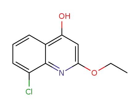 Molecular Structure of 861396-95-4 (8-Chloro-2-ethoxyquinolin-4-ol)