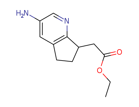 ethyl 2-(3-amino-6,7-dihydro-5H-cyclopenta[b]pyridin-7-yl)acetate