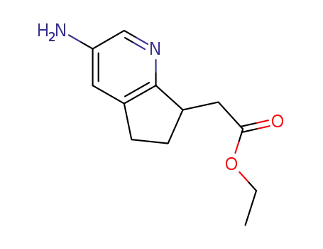 Molecular Structure of 904929-06-2 (ethyl 2-{3-aMino-5H,6H,7H-cyclopenta[b]pyridin-7-
yl}acetate)