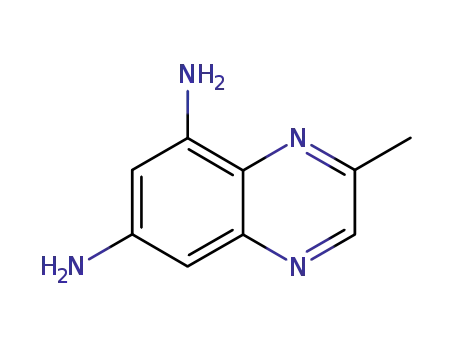 Molecular Structure of 90558-60-4 (Quinoxaline,  6,8-diamino-2-methyl-  (7CI))