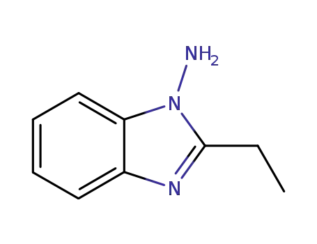 Molecular Structure of 90559-02-7 (Benzimidazole, 1-amino-2-ethyl- (6CI,7CI))