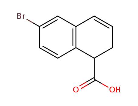 Molecular Structure of 177846-05-8 (6-bromo-1,2-dihydronaphthalene-1-carboxylic acid)