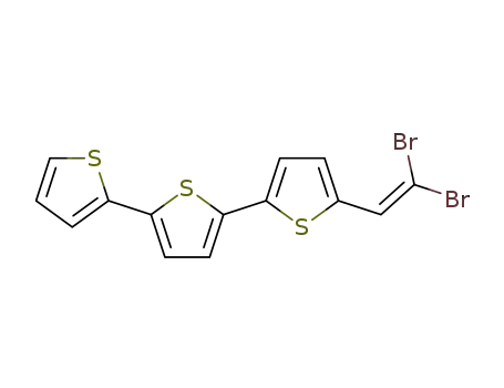 Molecular Structure of 87350-66-1 (2,2':5',2''-Terthiophene, 5-(2,2-dibromoethenyl)-)
