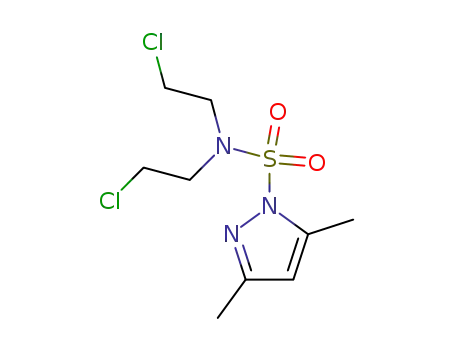 N, N- 비스 (2- 클로로 에틸) -3,5- 디메틸 -1H- 피라 졸 -1- 설폰 아미드