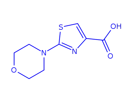 Molecular Structure of 906353-04-6 (2-Morpholin-4-yl-1,3-thiazole-4-carboxylic acid)