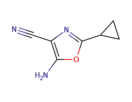 4-Oxazolecarbonitrile,5-amino-2-cyclopropyl-(9CI)