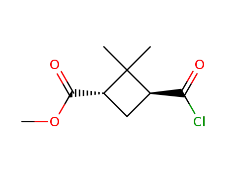 시클로부탄카르복실산, 3-(클로로포밀)-2,2-디메틸-, 메틸 에스테르(7CI)