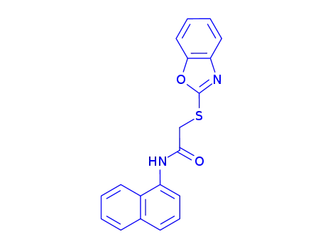 2-(1,3-benzoxazol-2-ylsulfanyl)-N-(1-naphthyl)acetamide