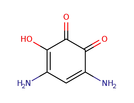 Molecular Structure of 861386-85-8 (o-Quinone,  4,6-diamino-3-hydroxy-  (2CI))