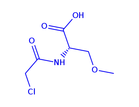 Molecular Structure of 86096-33-5 (N-(chloroacetyl)-O-methylserine)