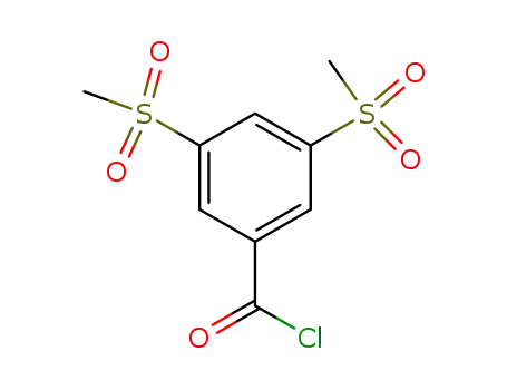 Molecular Structure of 90649-99-3 (3,5-BIS(METHYLSULFONYL)BENZOYLCHLORIDE)