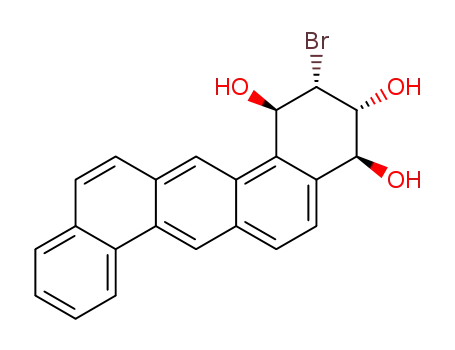 (-)-(1R,2S,3R,4S)-2-bromo-1,3,4-trihydroxy-1,2,3,4-tetrahydrodibenz[a,h]anthracene