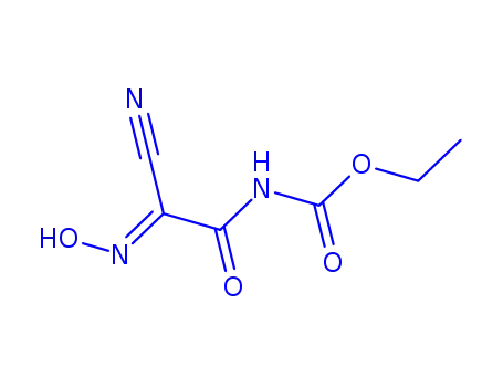 Molecular Structure of 861548-60-9 (Carbamic  acid,  (cyanoisonitrosoacetyl)-,  ethyl  ester  (1CI))