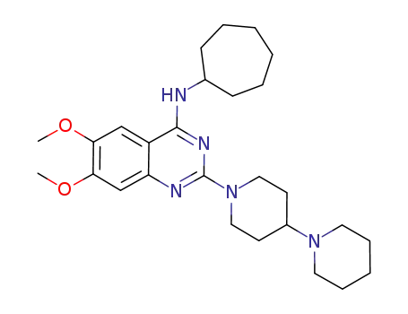 2-[1,4'-Bipiperidin]-1'-yl-N-cycloheptyl-6,7-dimethoxy-4-quinazolinaminedihydrochloride