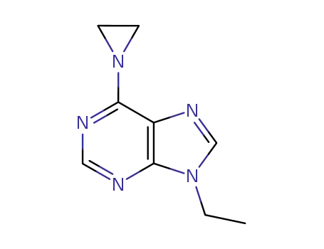 Molecular Structure of 90559-83-4 (6-(aziridin-1-yl)-9-ethyl-9H-purine)