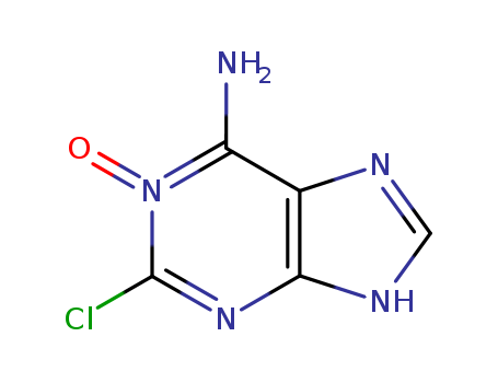 3H-Purin-6-amine, 2-chloro-, 1-oxide