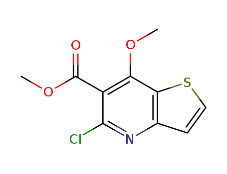 Thieno[3,2-b]pyridine-6-carboxylic acid, 5-chloro-7-methoxy-, methyl
ester