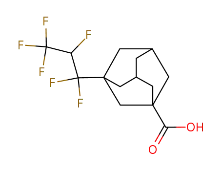 Molecular Structure of 86301-98-6 (3-(1,1,2,3,3,3-HEXAFLUOROPROPYL)ADAMANTANE-1-CARBOXYLIC ACID)