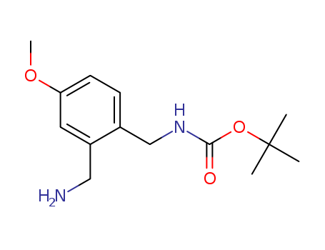 Carbamic acid,[[2-(aminomethyl)-4-methoxyphenyl]methyl]-, 1,1-dimethylethyl ester (9CI)